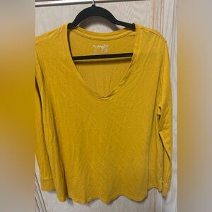 Terra & Sky Gold Long‎ Sleeve Tunic